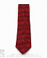 галстук нотный ряд (красный)