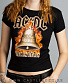 женская футболка ac/dc "hell's bells" (принт светлый)