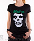 женская футболка misfits (лого)