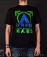 футболка 30 seconds to mars (сине-зеленый принт)