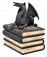 шкатулка дракон на книгах