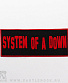 нашивка system of a down (лого красное)
