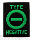 нашивка type o negative (лого, надпись, вышивка)