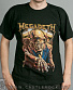 футболка megadeth (скелет в пиджаке)