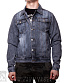 куртка джинсовая серая (потертая) 7006#