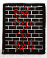нашивка pink floyd "the wall" (стена)