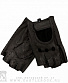 перчатки кожаные мужские обр/пал (перфорация, овальные вырезы, шов наружу, на липучке)