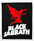 нашивка black sabbath (лого красное, надпись белая)
