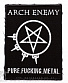 нашивка arch enemy "pure fucking metal" (вышивка)