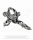  alchemy gothic ( ) r192 thorny cross handspan ring