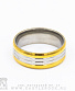 кольцо стальное полосы золотистые и металлик (скошенная кромка)