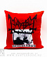 подушка декоративная mayhem "deathcrush" (красная)