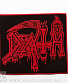 нашивка death (лого красное, кант)