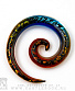 Растяжка Стекло Спираль (разноцветная) 8 мм
