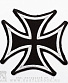 нашивка крест мальтийский (резной, вышивка)