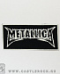 нашивка metallica (лого белое контурное)