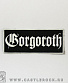 нашивка gorgoroth (лого белое, кант)