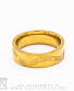 кольцо стальное римские цифры (золотистое)