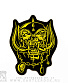 нашивка motorhead (лого желтое, вышивка)