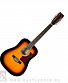 акустическая фолк-гитара caraya f64012-bs (12 струн)