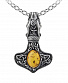 подвес alchemy gothic (алхимия готик) p728 amber dragon thorhammer