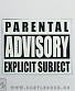 нашивка parental advisory explicit subject (белая)