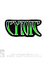 нашивка cynic (лого зеленое, вышивка)