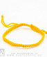 фенечка-шнурок желтая