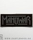 нашивка manowar (лого серое, подчеркнутое)