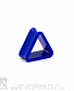 Тоннель Акрил Треугольник (синий) 20 мм