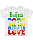 футболка детская beatles "all you need is love" (белая)