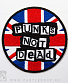 нашивка punks not dead (флаг великобритании, вышивка)