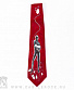галстук девушка ню с ягненком (красный)