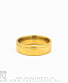 кольцо стальное золотистое с насечками