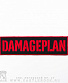 нашивка damageplan (красное лого)
