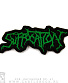 нашивка suffocation (лого зеленое, вышивка)