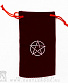 мешочек бархатный пентаграмма (бордовый)