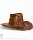 шляпа ковбойская коричневая светлая (потертая)