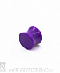 Плаг Акрил Фиолетовый Матовый 10 мм (плоский)