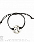 фенечка-шнурок томоэ (символ огня, черная)
