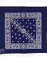 бандана классика синяя темная (огурцы белые в квадрате, крест, диагональ)