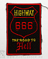 нашивка 666 highway the road to hell (вышивка)