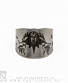 кольцо сталь с гравировкой король и шут (лого, безразмерное)