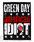 нашивка на спину green day "american idiot"