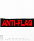 нашивка термо anti-flag (лого красное, вышивка)