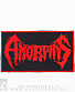 нашивка amorphis (лого красное, широкая)
